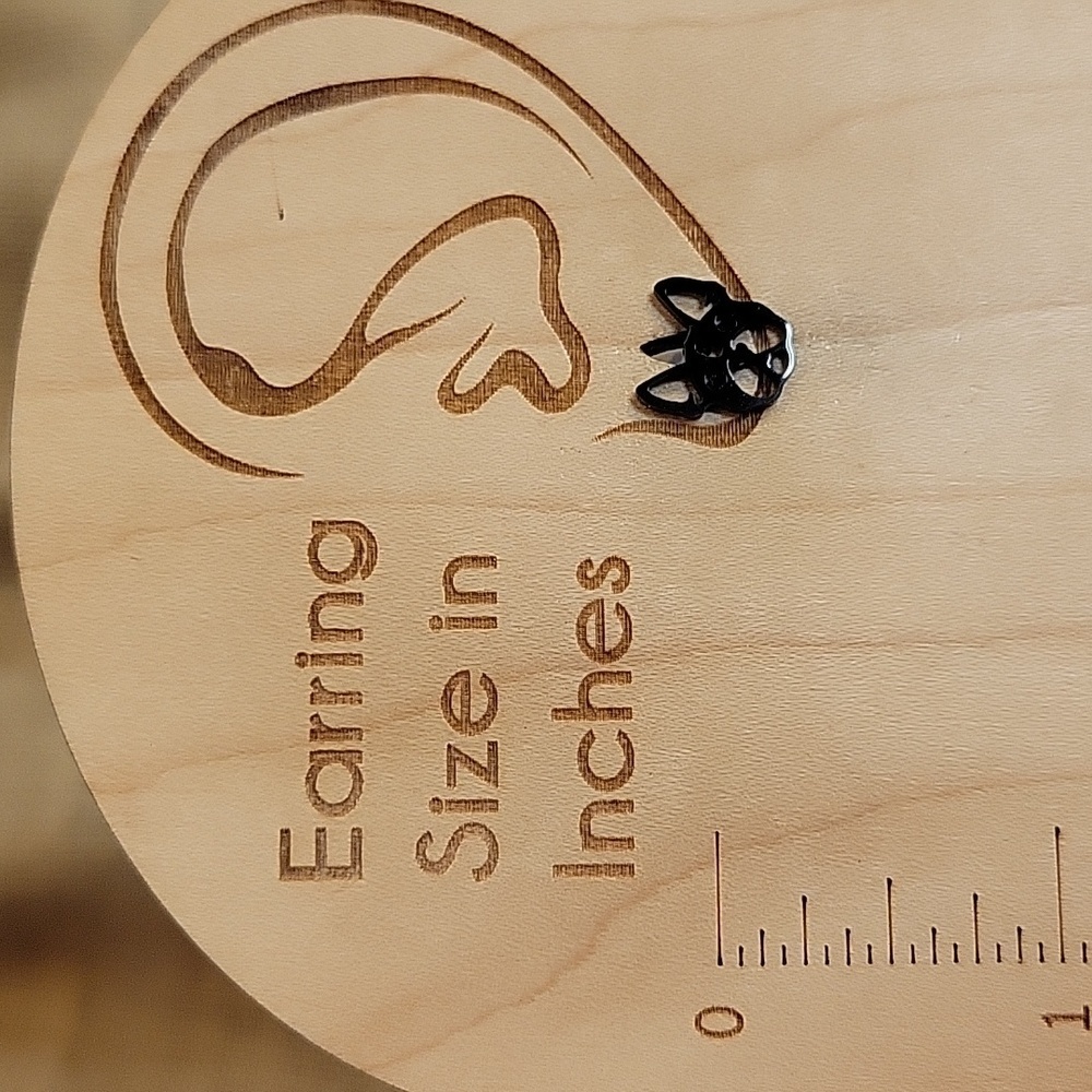 BOSTON TERRIER Stud Earrings, Choice of Color - Picture 3 of 6